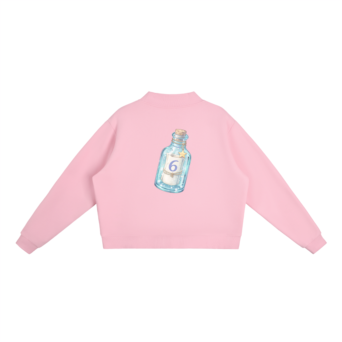 Sea You Every 6 Months Essential Fleece Mock-Neck Crew Sweatshirt