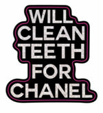 Will Clean Teeth For C Glitter Holographic Sticker