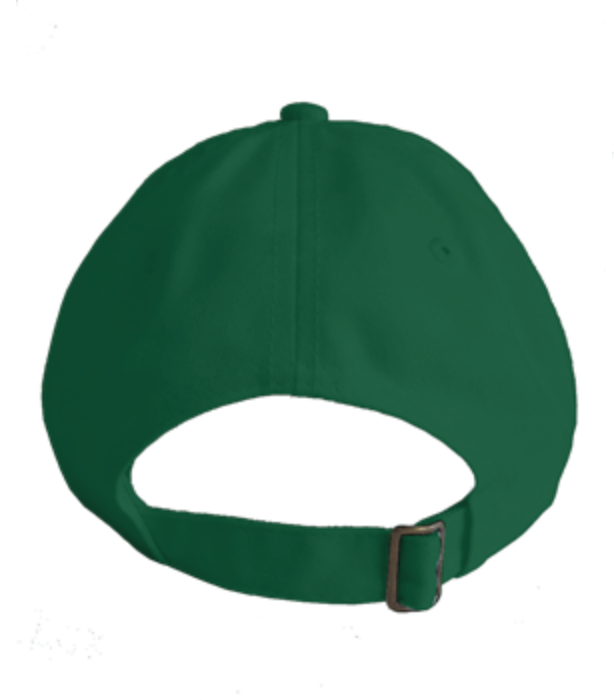 L Tooth Dark Green Dad Hat With Forest Green Embroidery