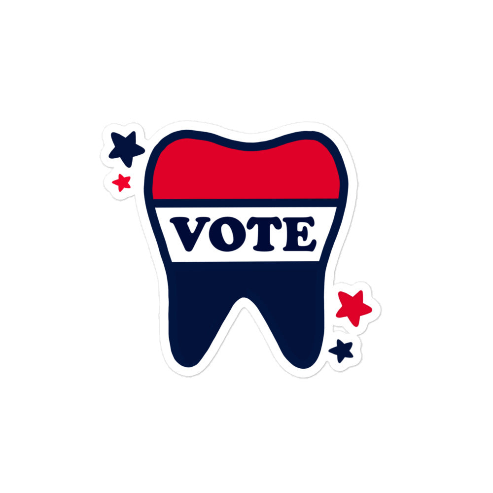 VOTE Tooth Sticker