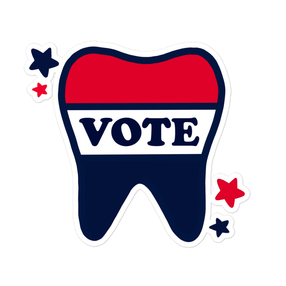 VOTE Tooth Sticker