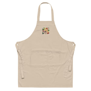 Good Food Embroidered Organic cotton apron