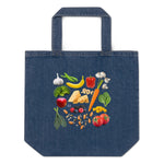 Good Food Organic denim tote bag