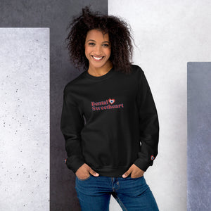 Dental Sweetheart Red, White & Blue Embroidered Sweatshirt