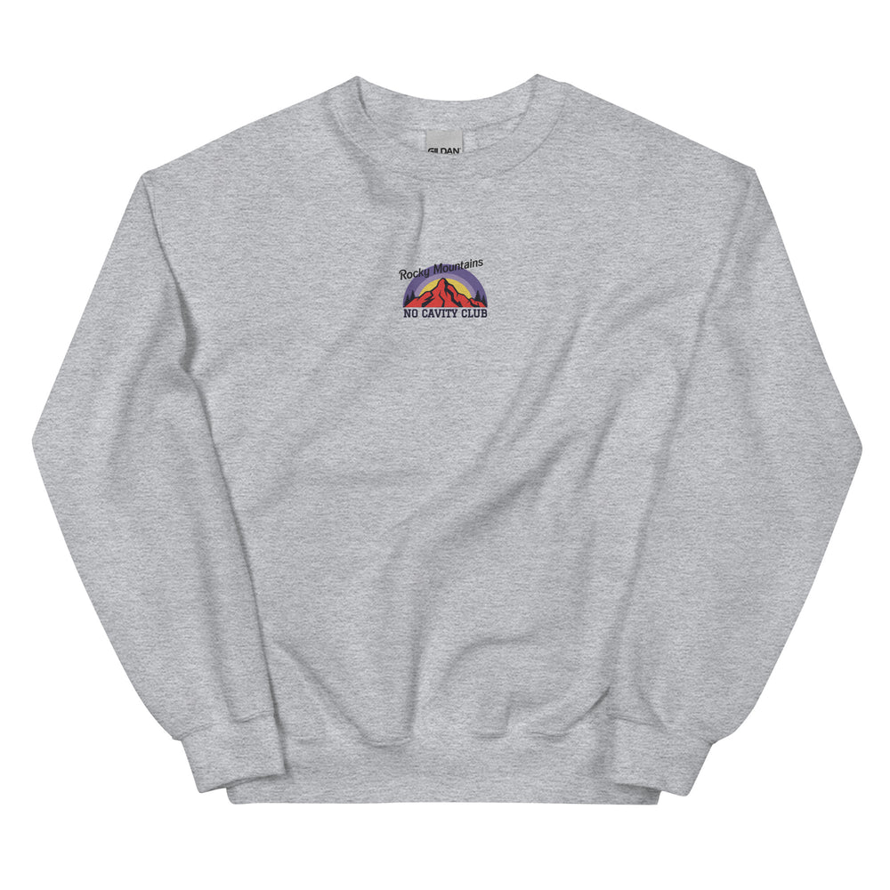 Rocky Mountains No Cavity Club Embroidered Sweatshirt