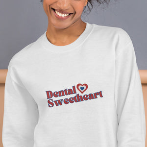 Dental Sweetheart Red, White & Blue Embroidered Sweatshirt