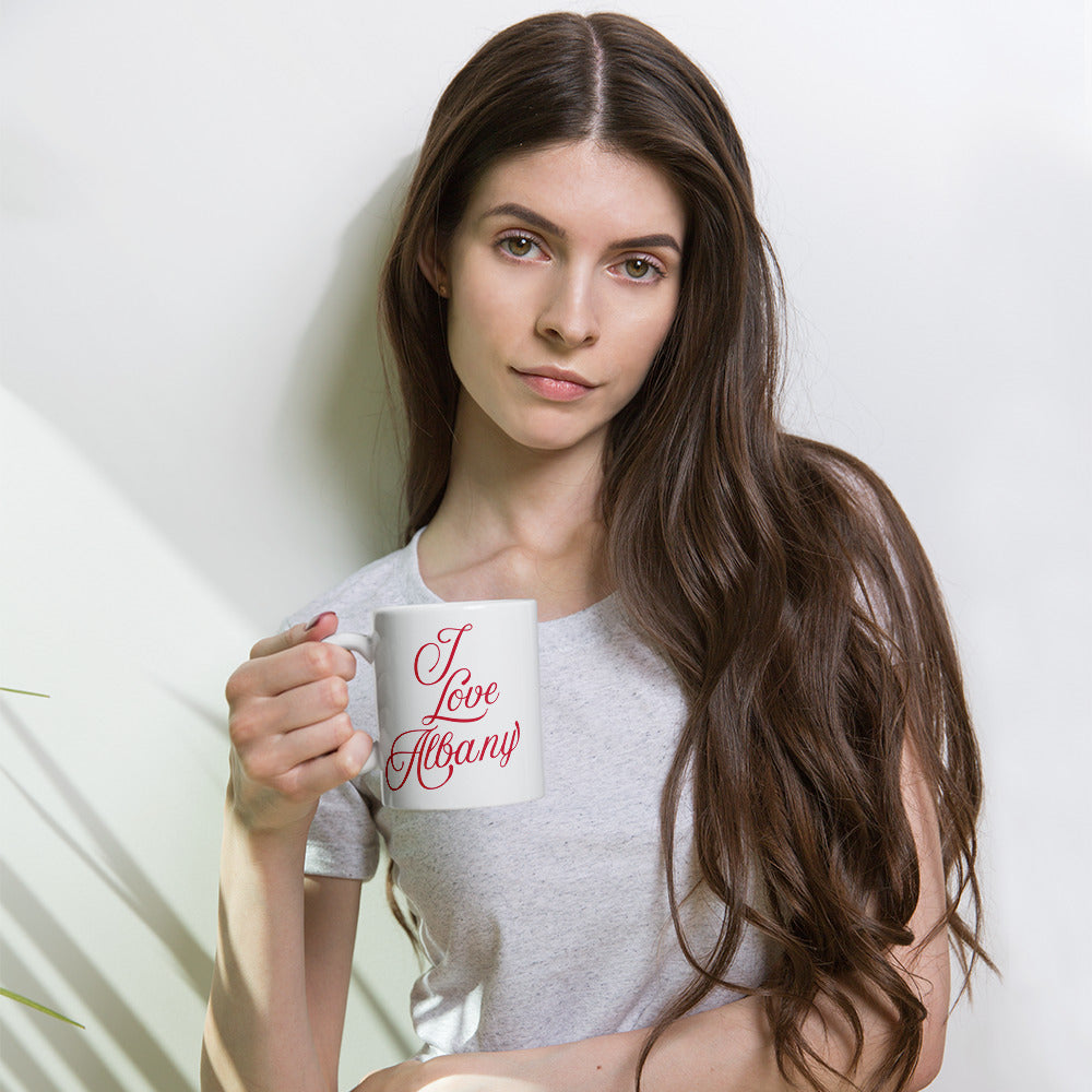 I Love Albany Mug  lovely32