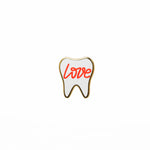 Specialty Tooth Pin - Love in White