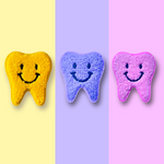 Happy Tooth Patch - Iron-on Chenille