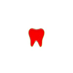 red tooth pin, tooth pin, dental pin, enamel pin, dentistry, dental field, white coat flair, Rdh, rda, Dds, dmd
