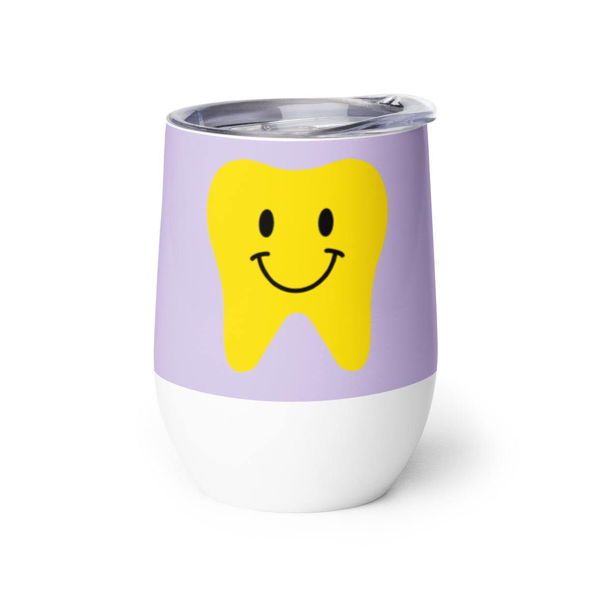 Smile Wine Tumbler-White