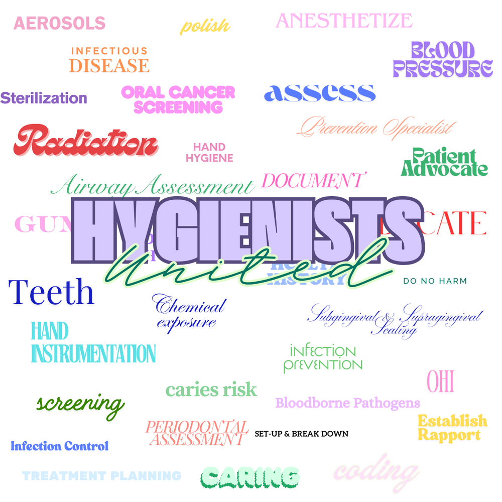 dental hygienist collection to celebrate hygienist everywhere for their patient care and dedication.  They are educated and cannot be replaced. RDH are vital in the dental field and prevention specialists.