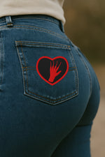 The Hygiene Claw Embroidered Heart Patch