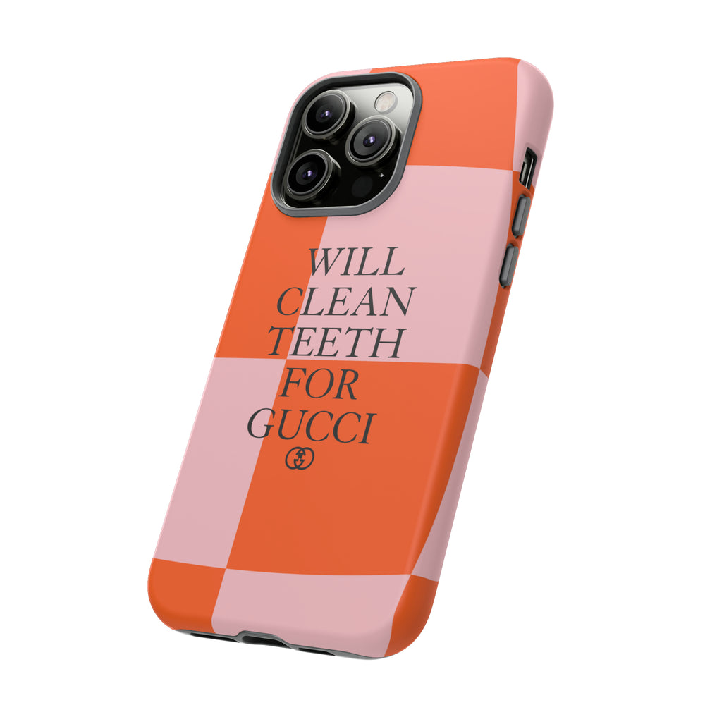 Will Clean Teeth For G Tough Cell Phone Case- Retro