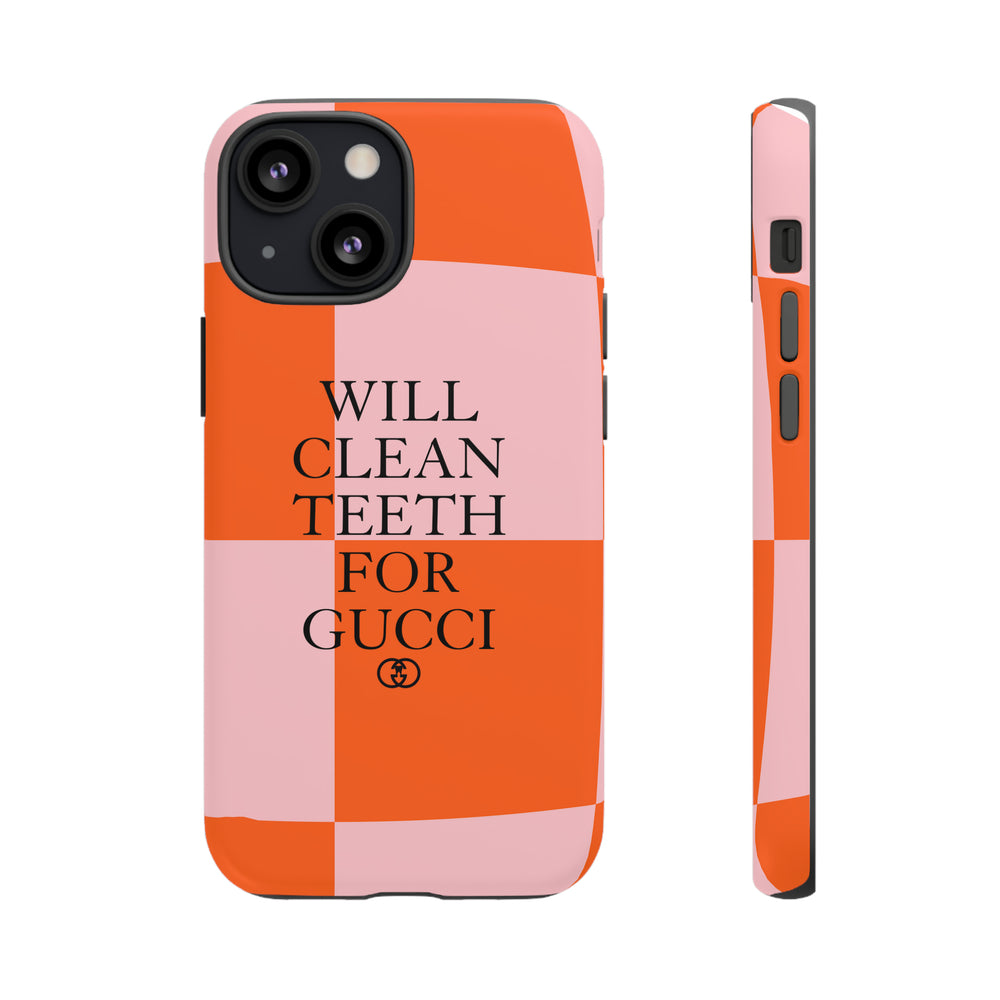 Will Clean Teeth For G Tough Cell Phone Case- Retro