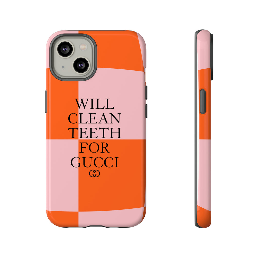 Will Clean Teeth For G Tough Cell Phone Case- Retro