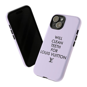 Copy of Will Clean Teeth For L Tough Cell Pone Case- Lavender