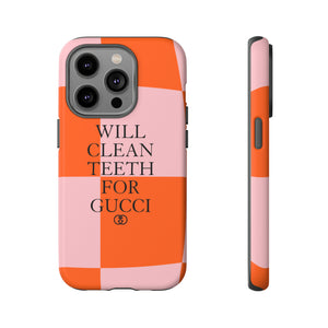 Will Clean Teeth For G Tough Cell Phone Case- Retro