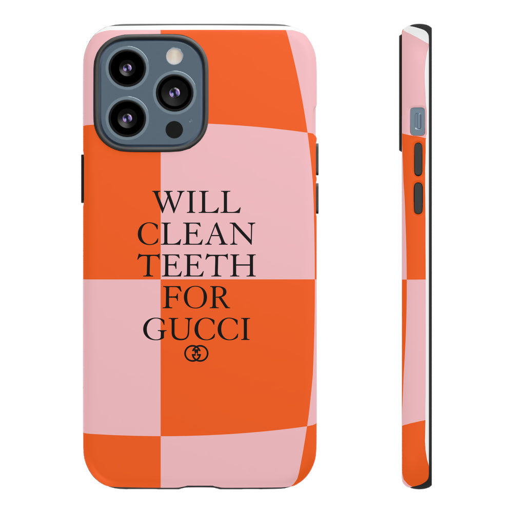 Will Clean Teeth For G Tough Cell Phone Case- Retro