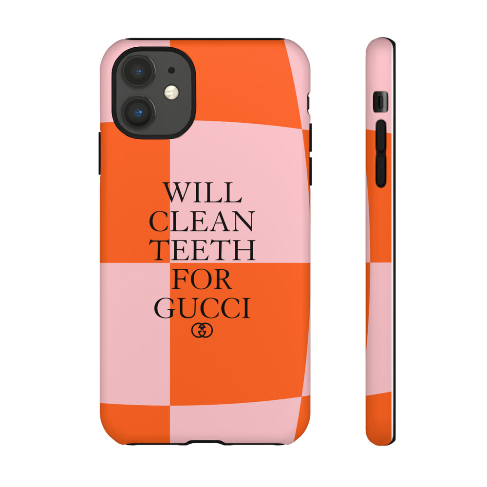 Will Clean Teeth For G Tough Cell Phone Case- Retro