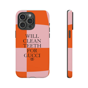 Will Clean Teeth For G Tough Cell Phone Case- Retro