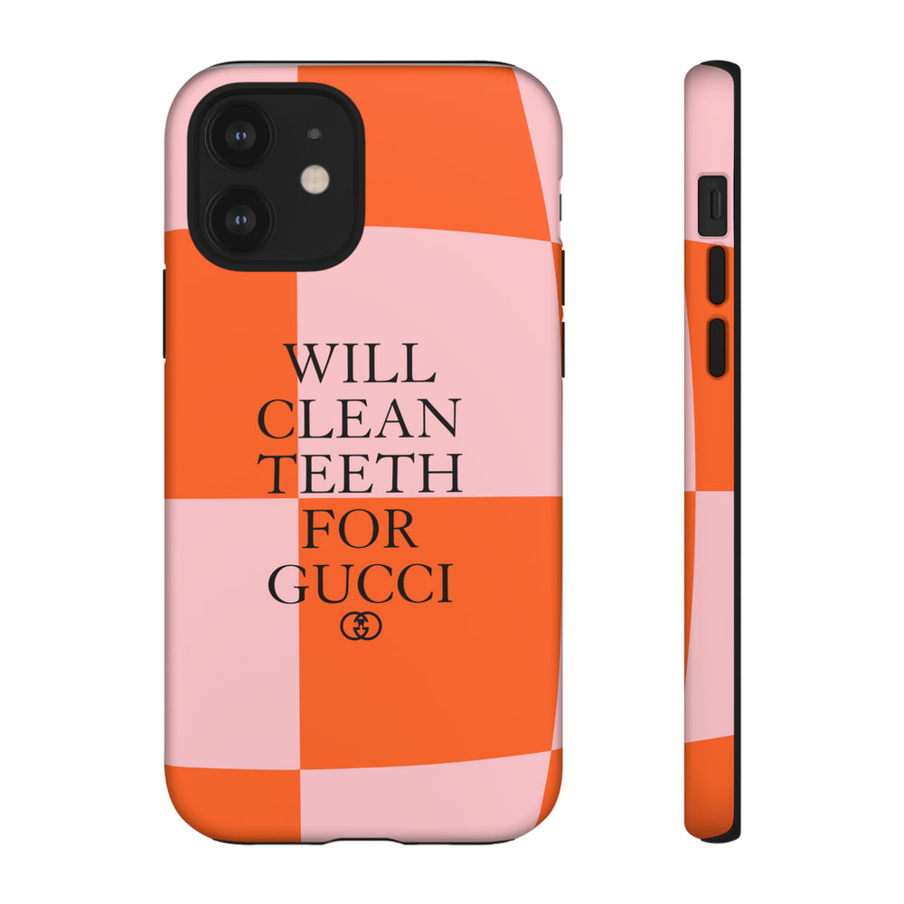 Will Clean Teeth For G Tough Cell Phone Case- Retro