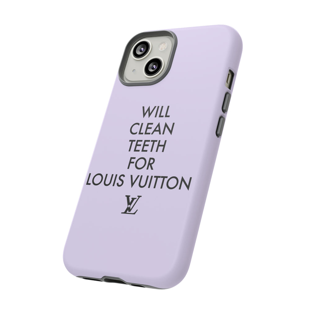 Copy of Will Clean Teeth For L Tough Cell Pone Case- Lavender