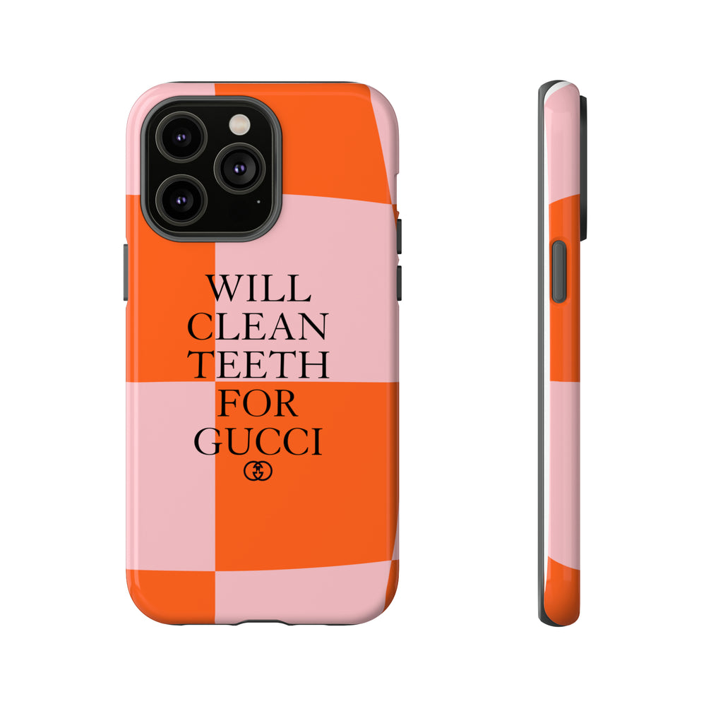 Will Clean Teeth For G Tough Cell Phone Case- Retro