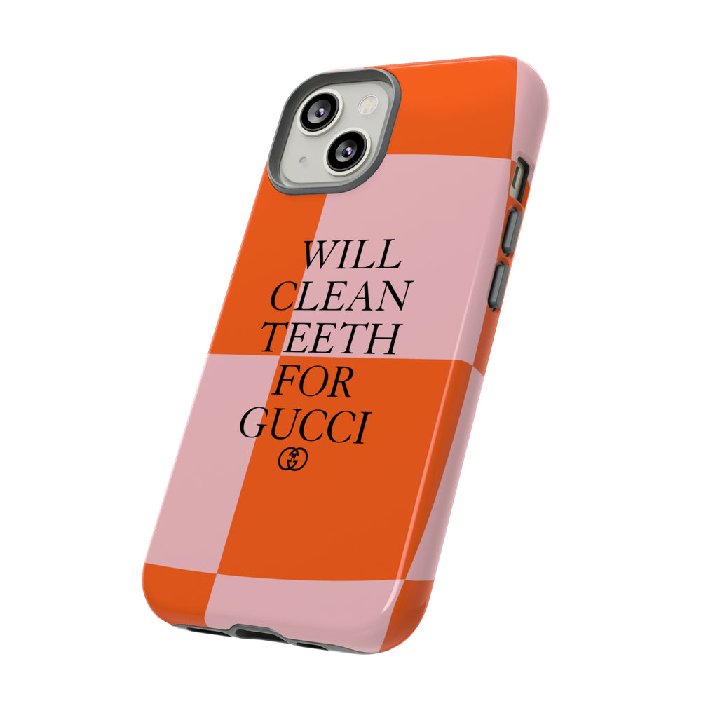 Will Clean Teeth For G Tough Cell Phone Case- Retro