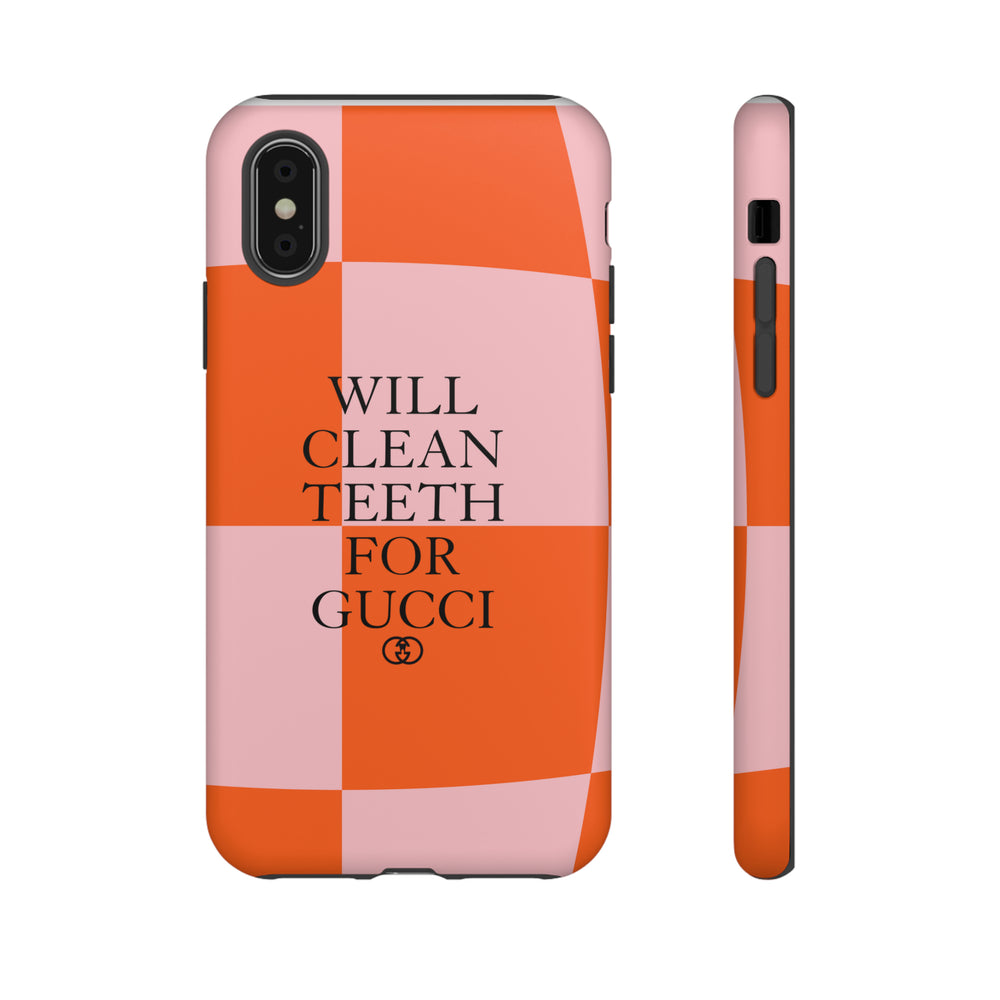 Will Clean Teeth For G Tough Cell Phone Case- Retro