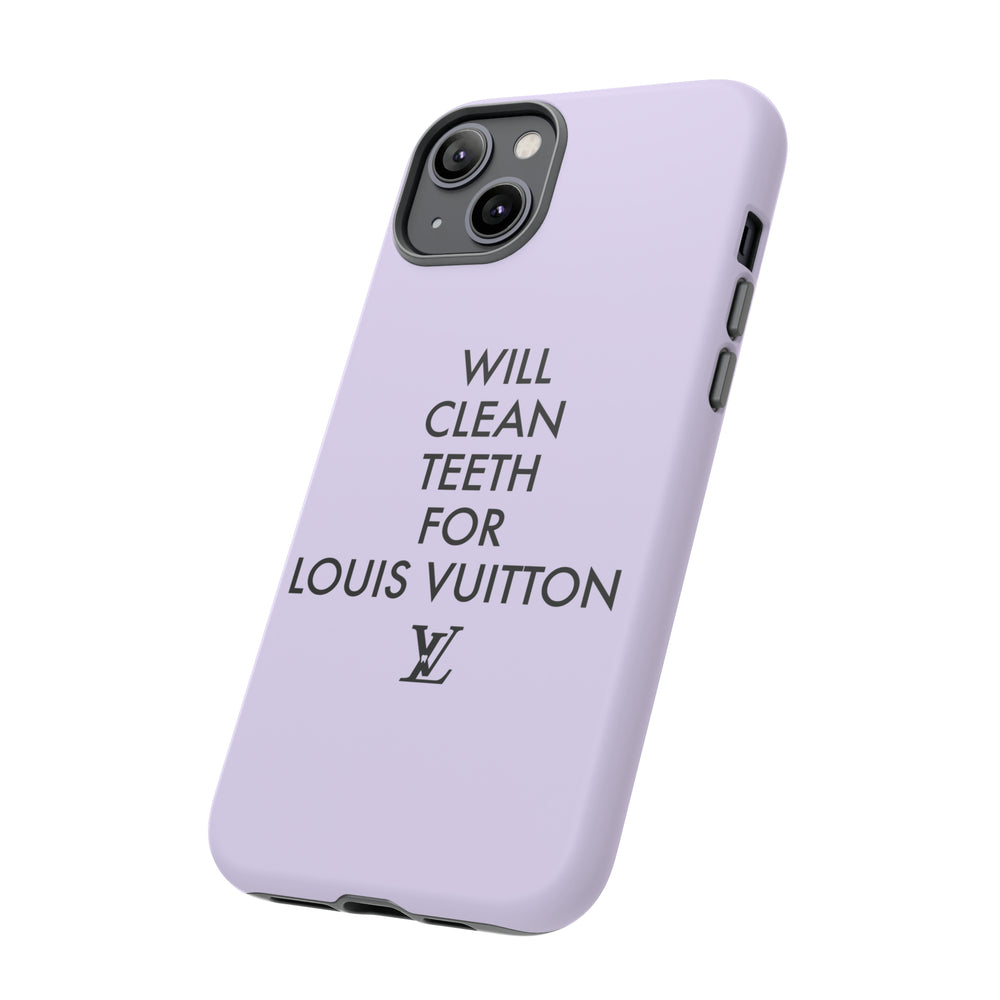 Copy of Will Clean Teeth For L Tough Cell Pone Case- Lavender