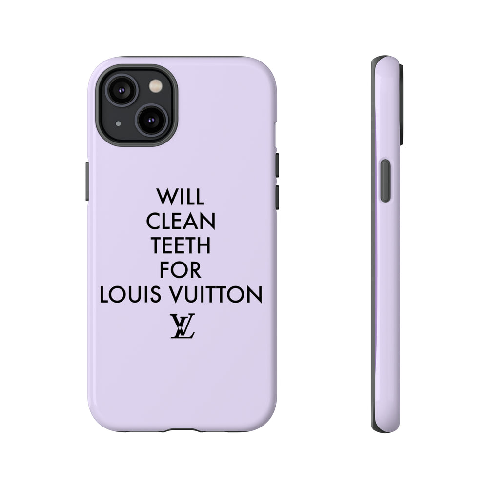 Copy of Will Clean Teeth For L Tough Cell Pone Case- Lavender