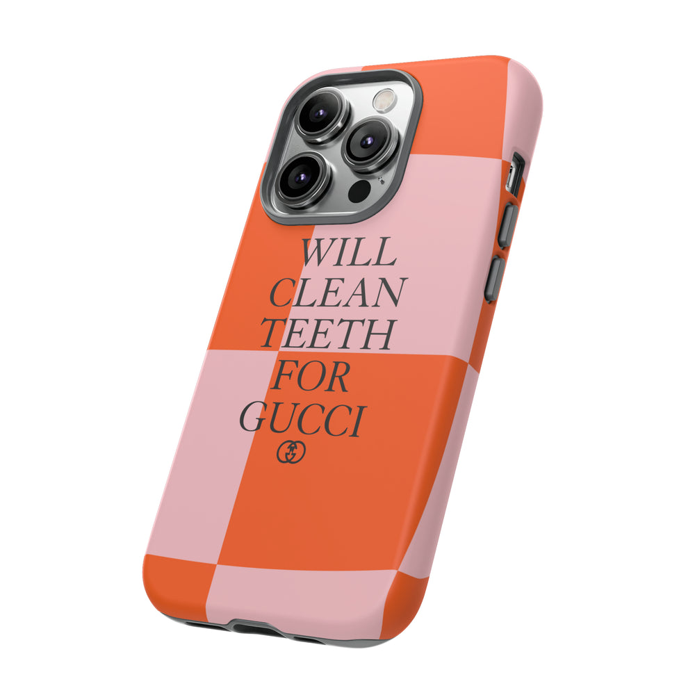 Will Clean Teeth For G Tough Cell Phone Case- Retro