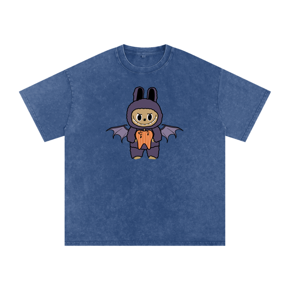 BattyBubu Snow Washed Oversized Cotton T-Shirt
