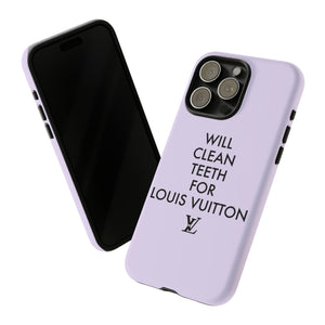 Copy of Will Clean Teeth For L Tough Cell Pone Case- Lavender