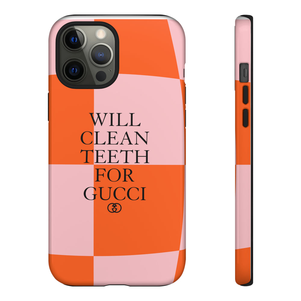 Will Clean Teeth For G Tough Cell Phone Case- Retro