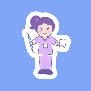 Polly Perio Girl Sticker-Jade