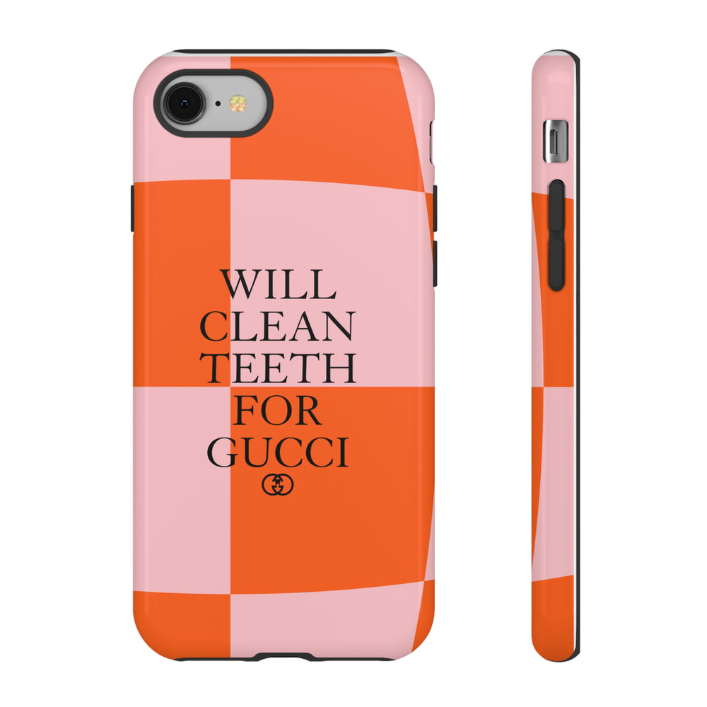 Will Clean Teeth For G Tough Cell Phone Case- Retro