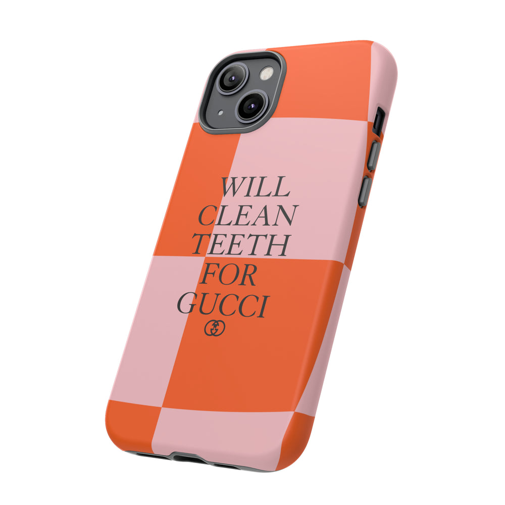 Will Clean Teeth For G Tough Cell Phone Case- Retro