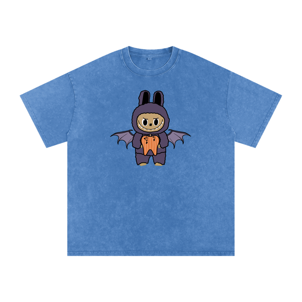 BattyBubu Snow Washed Oversized Cotton T-Shirt