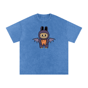 BattyBubu Snow Washed Oversized Cotton T-Shirt