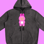 Gigi Gingiva Frayed Hoodie