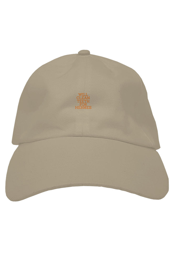 Will Clean Teeth For H Embroidered Premium Dad Hat