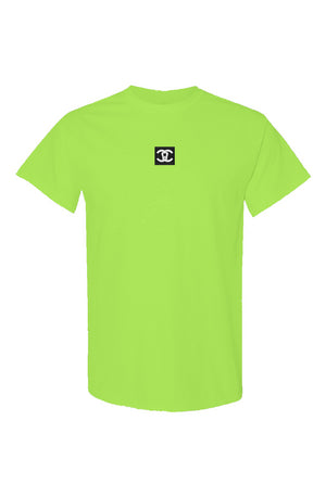 C Tooth Safety Green T Shirt With Lime Embroidery