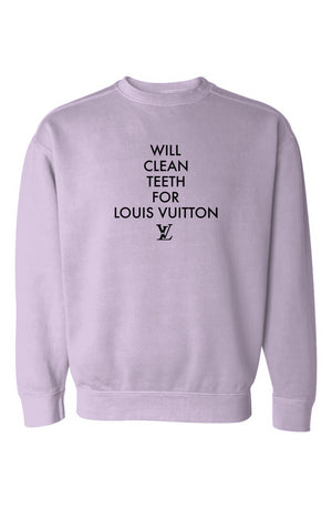 LV Garment-Dyed Sweatshirt- Orchid