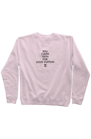 LV Mid Weight Sweatshirt Light Pink