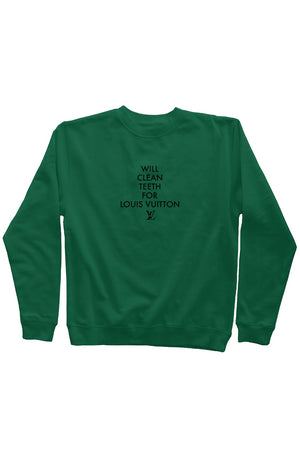 
            
                Load image into Gallery viewer, LV Printed Mid Weight Sweatshirt- Dark Green
            
        