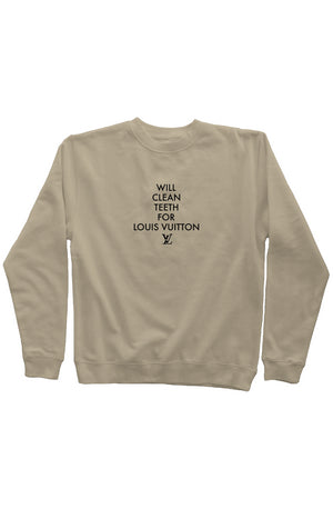 
            
                Load image into Gallery viewer, LV Printed Mid Weight Sweatshirt- Sandstone
            
        