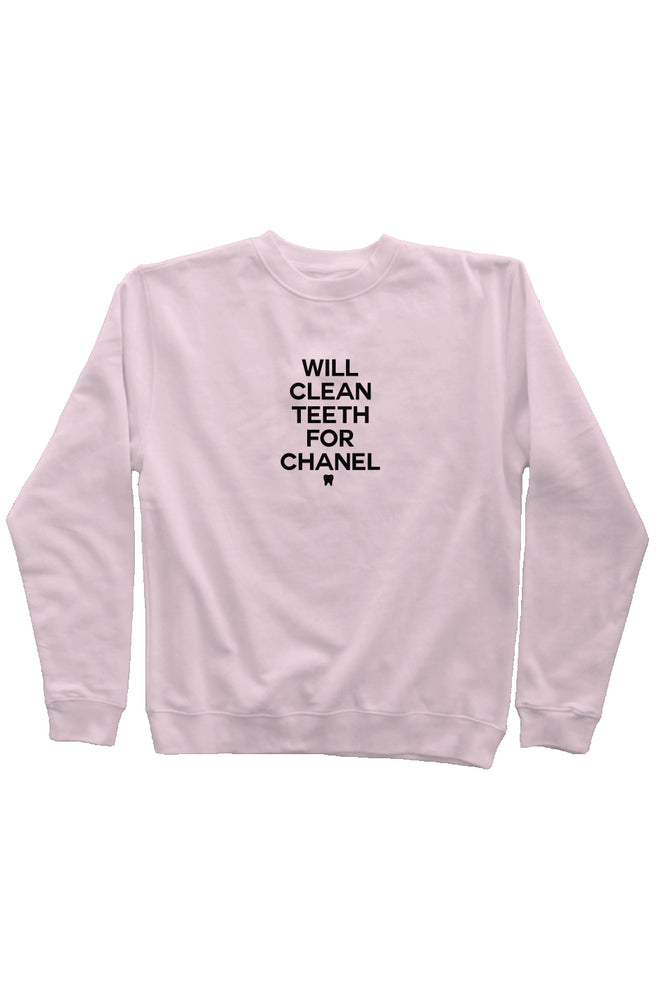 C Printed Mid Weight Sweatshirt Light Pink