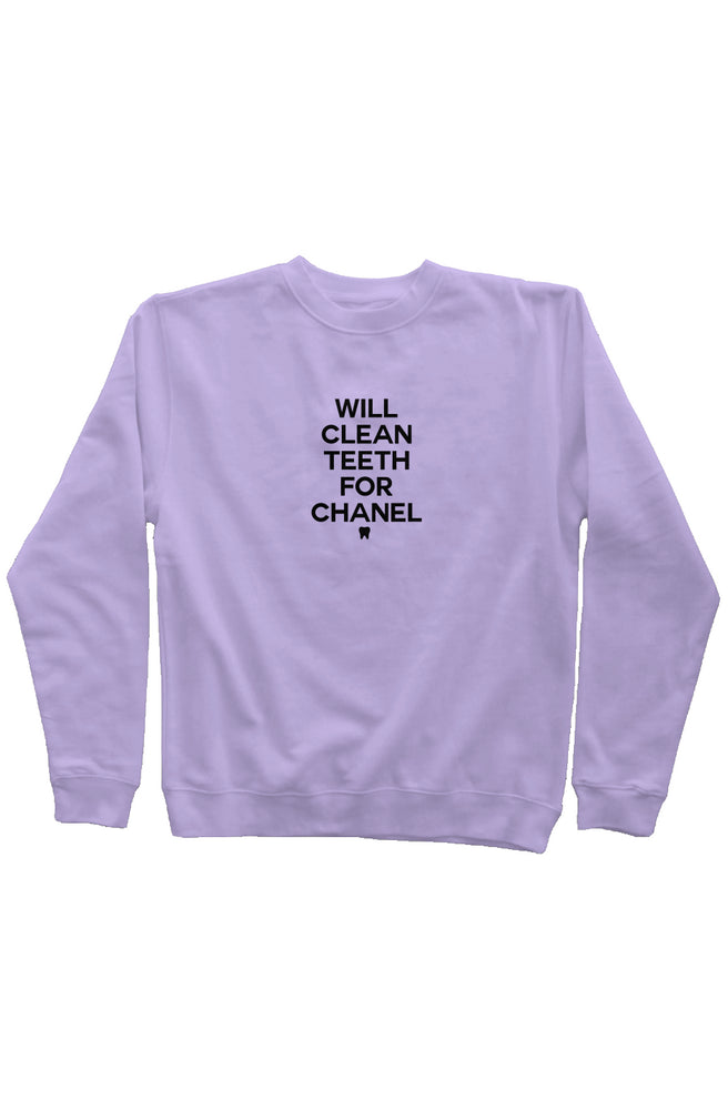 C Printed  Mid Weight Sweatshirt Lavender